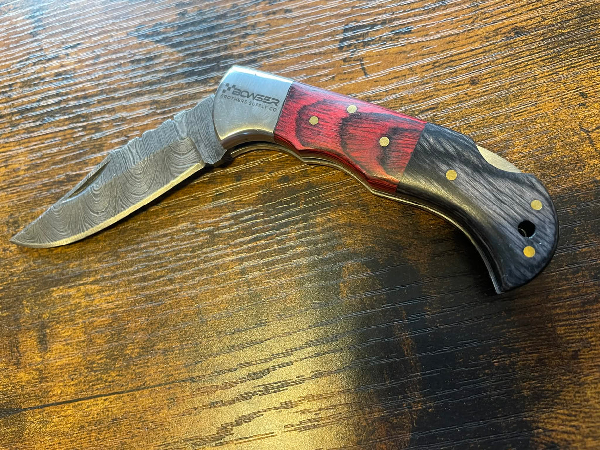 Damascus Pocket Knife - 70 Entries