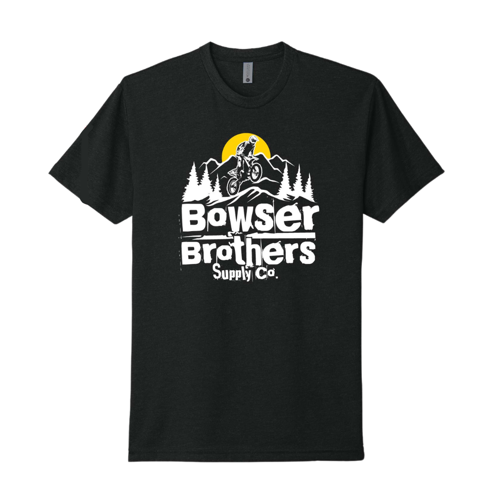 Black Rugged Mountain Dirt Bike T-Shirt - 40 Entries