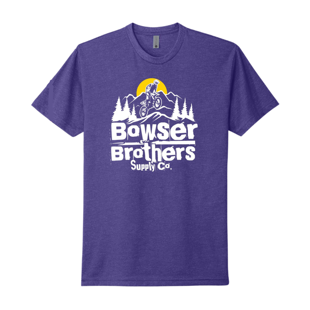 Purple Rush Rugged Mountain Dirt Bike T-Shirt - 40 Entries